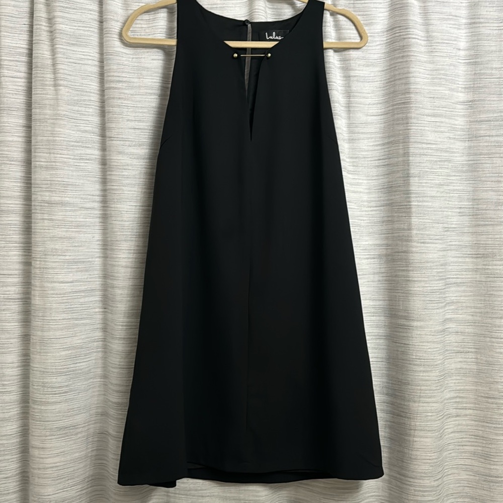 Lulus SZ M Black Wedding Guest Dress